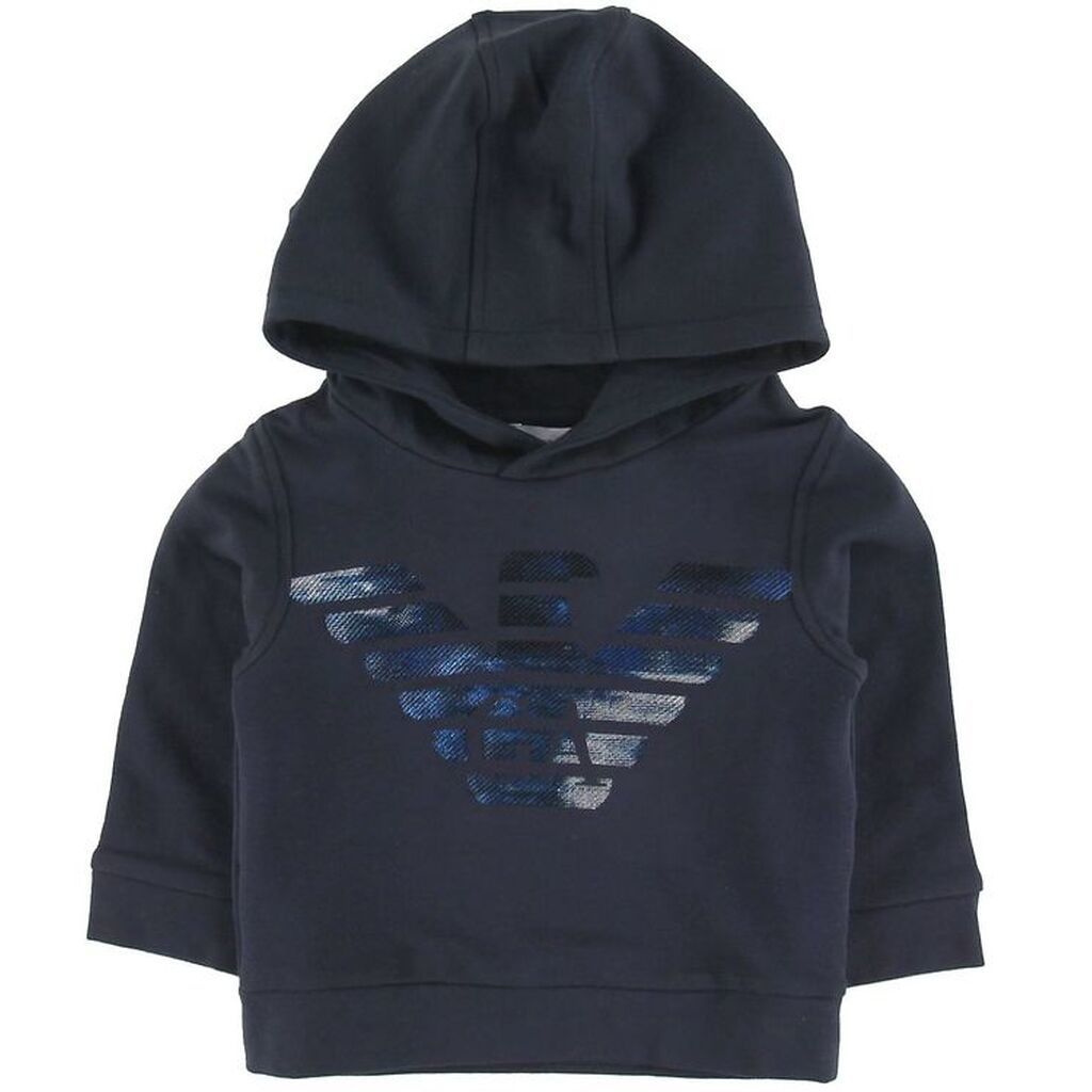 Emporio Armani Hættetrøje - Navy m. Logo