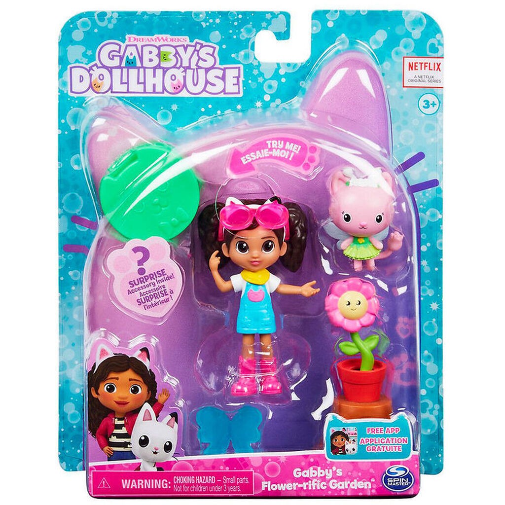 Gabby's Dollhouse Sæt - 5 Dele - Gabby's Flower-rific Garden