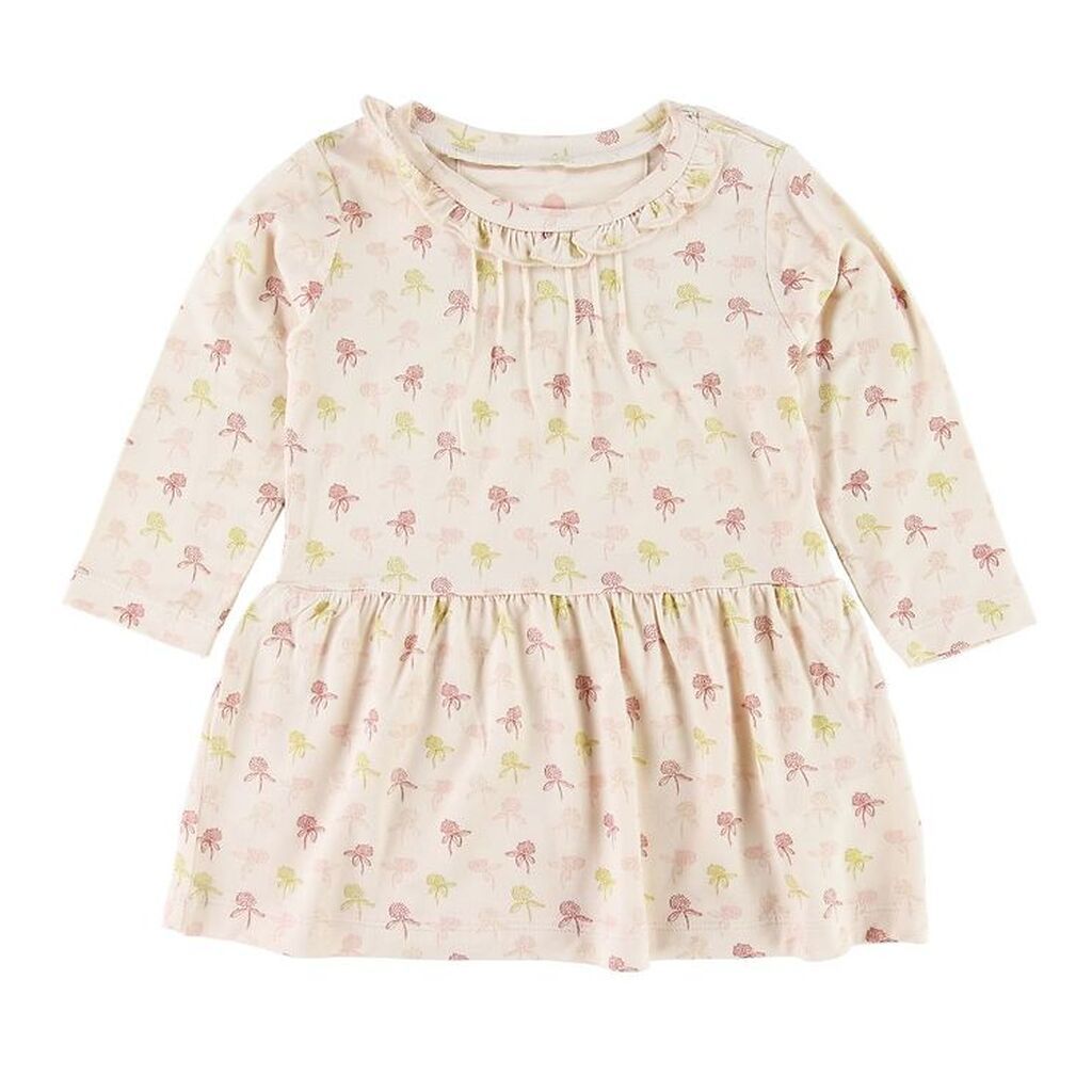 En Fant Kjole - Pudder m. Blomster/Glimmer