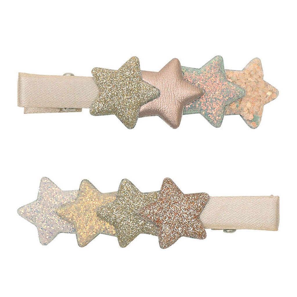 Mimi & Lula Hårklips - 2-pak - 5 cm - Layered Star Shimmer Encha