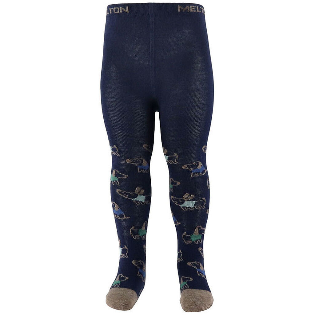 Melton Strømpebukser - Uld - Dog Fun - Peacoat Blue