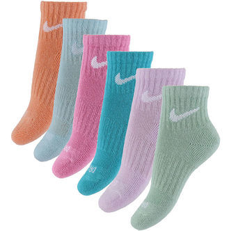 Nike Ankelstrømper - Cushioned - Dri-Fit - 6-pak - Multifarvet