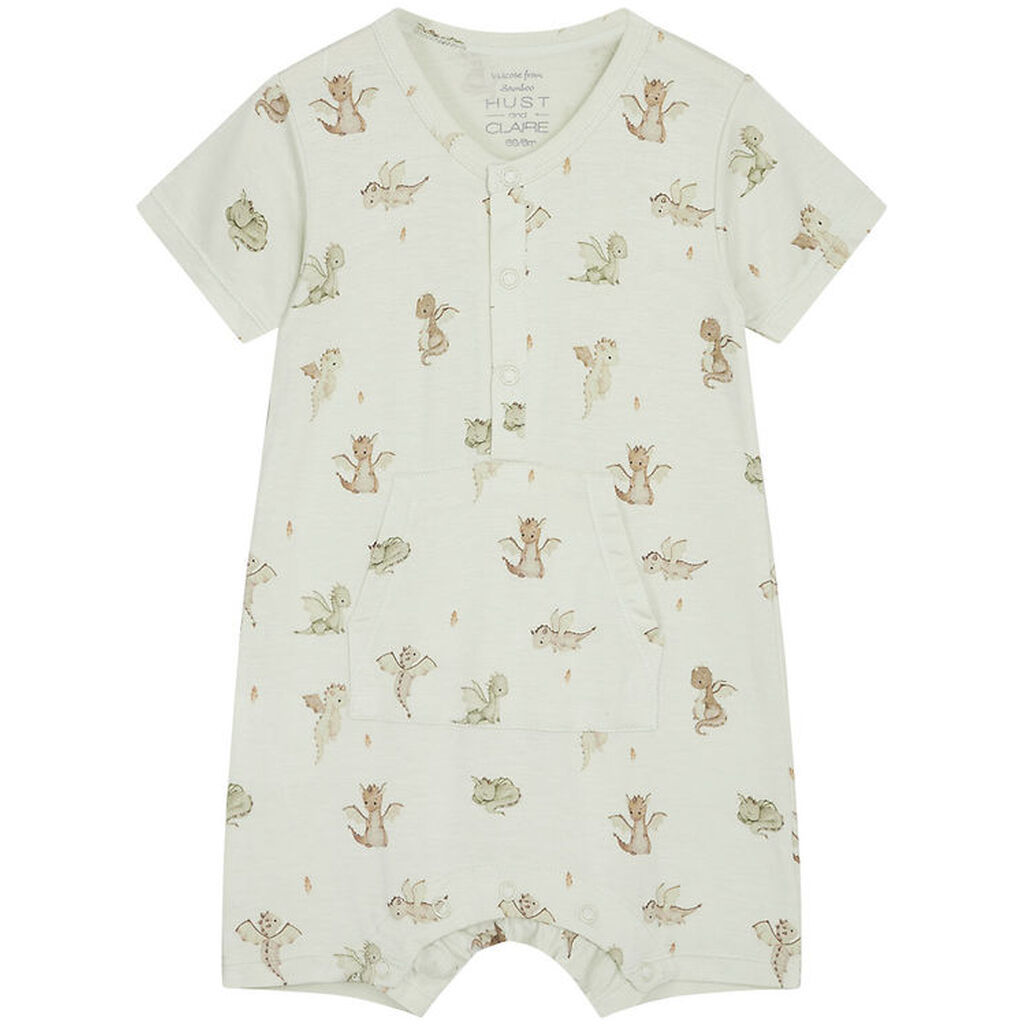 Hust and Claire Natdragt - Bambus - Milu - Green Hint m. Print
