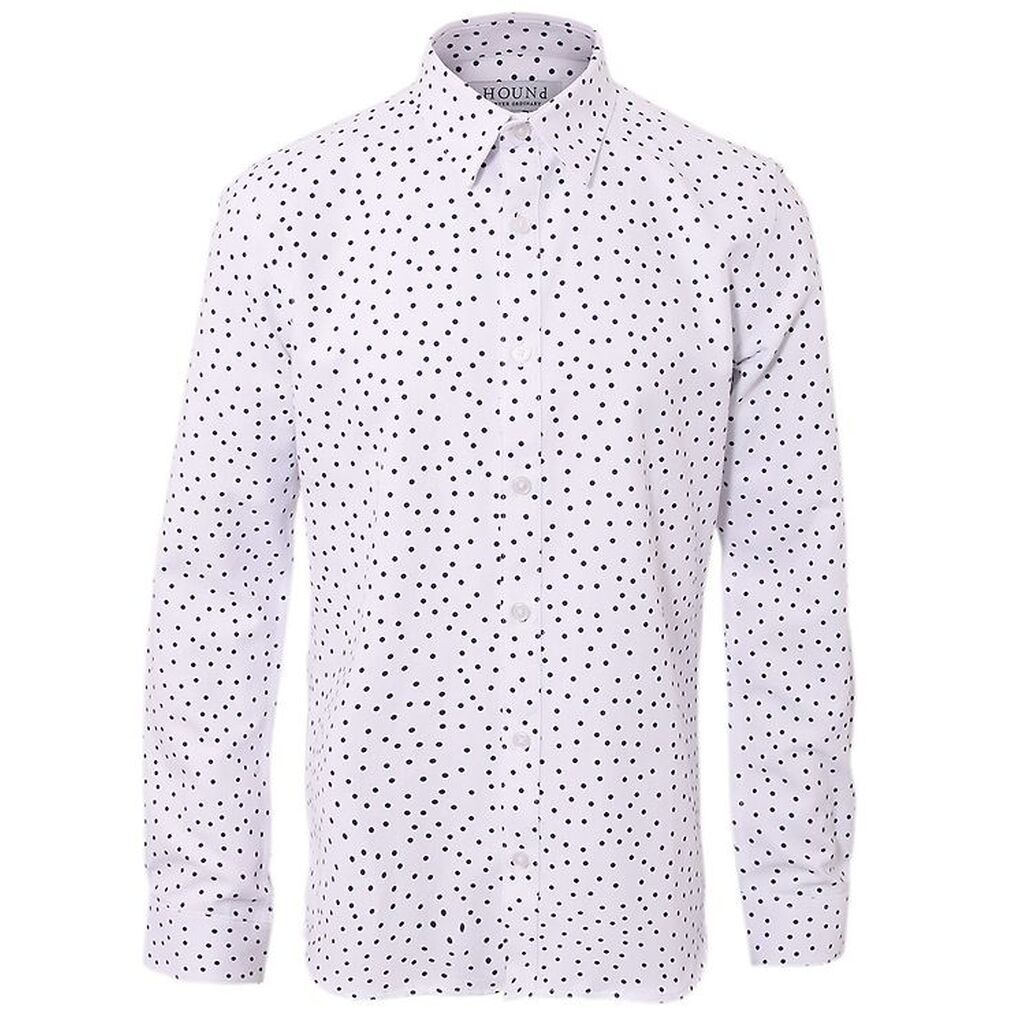 Hound Skjorte - Hvid m. Prikker
