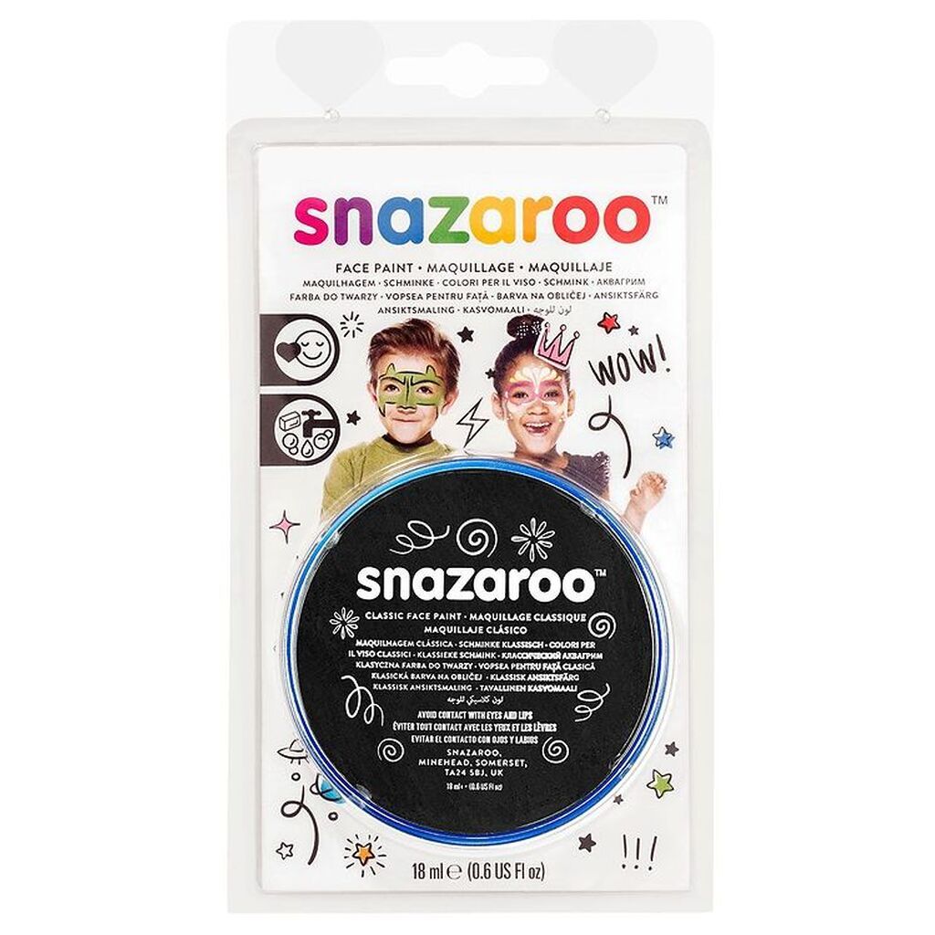Snazaroo Ansigtsmaling - 18 ml - Black