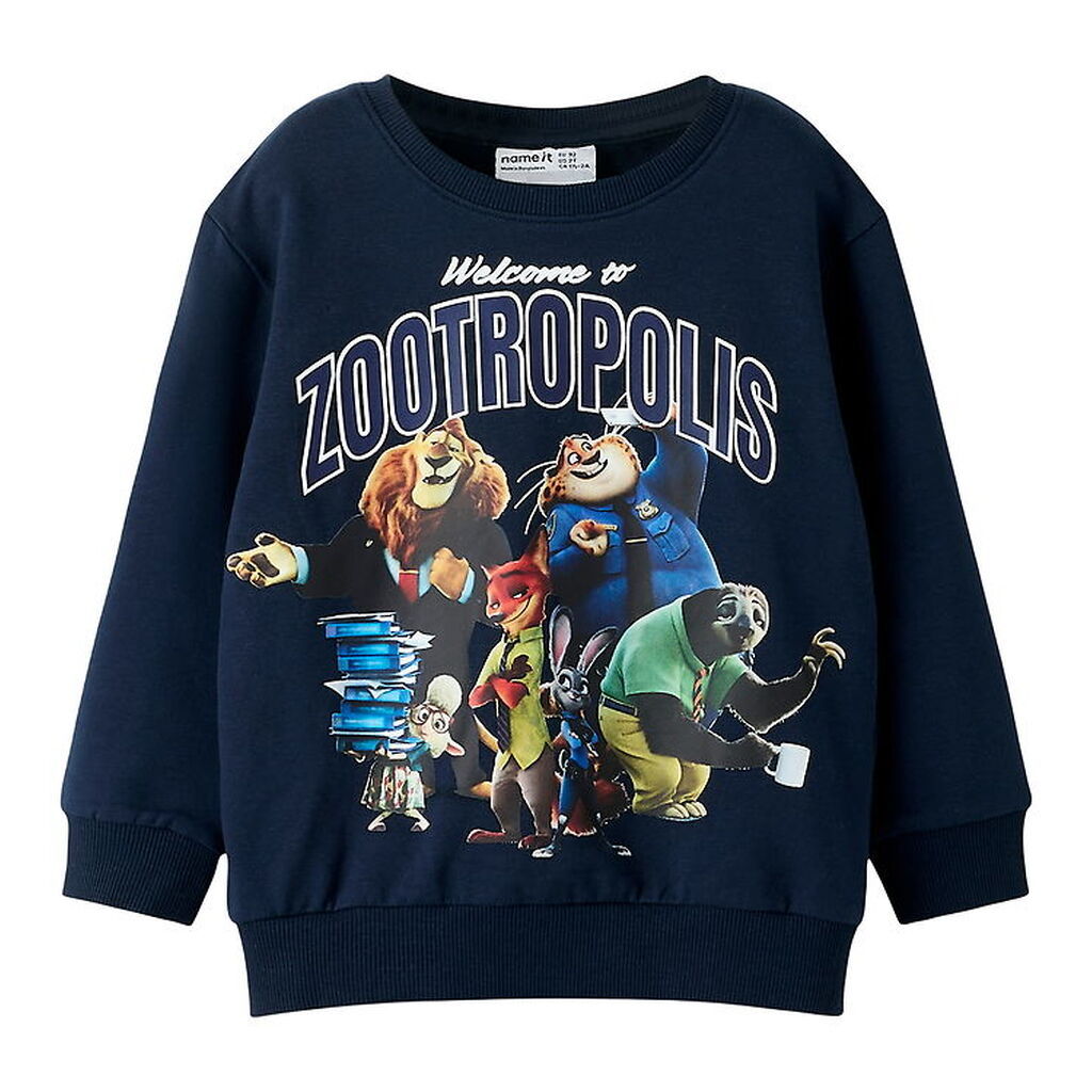 Name It Sweatshirt - NmmNoel - Zootropolis - Navy Blazer