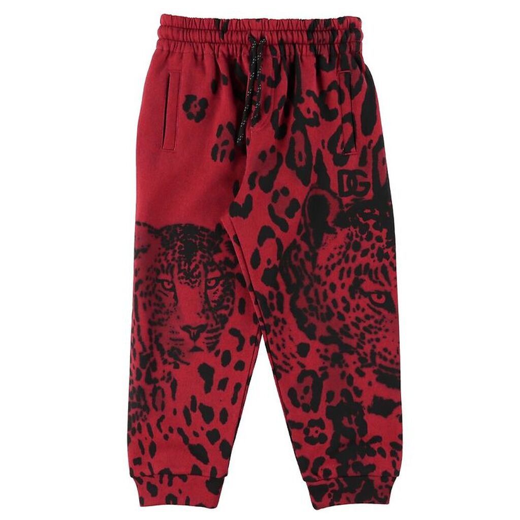 Dolce & Gabbana Sweatpants - Animalier - Rød Leo