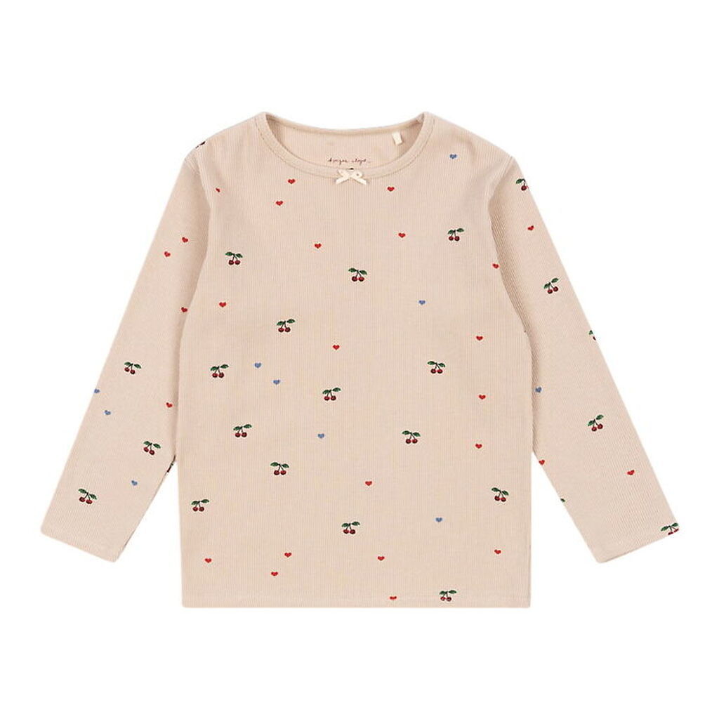 Konges Sløjd Bluse - Rib - Ella - Cherry Coeur Blush