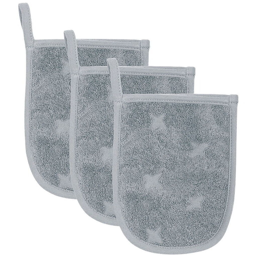 Müsli Badehandsker - 3-pak - 14x18 cm - Jasmin Blue