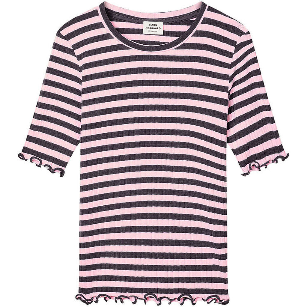 Mads Nørgaard T-shirt - Rib - Tuviana - Parisian Night/Parfait P