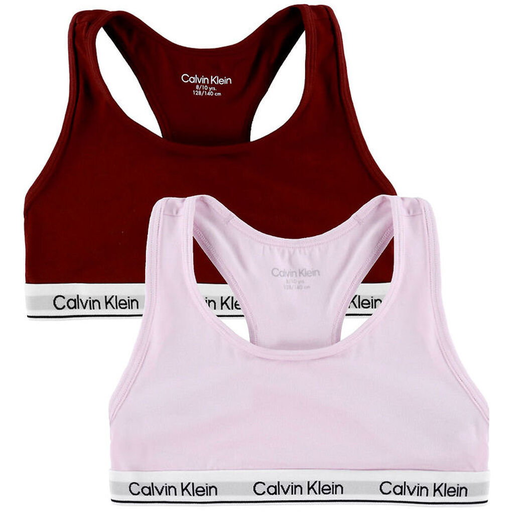Calvin Klein Toppe - 2-pak - Ligh Llilac/Raspberry Chocolate