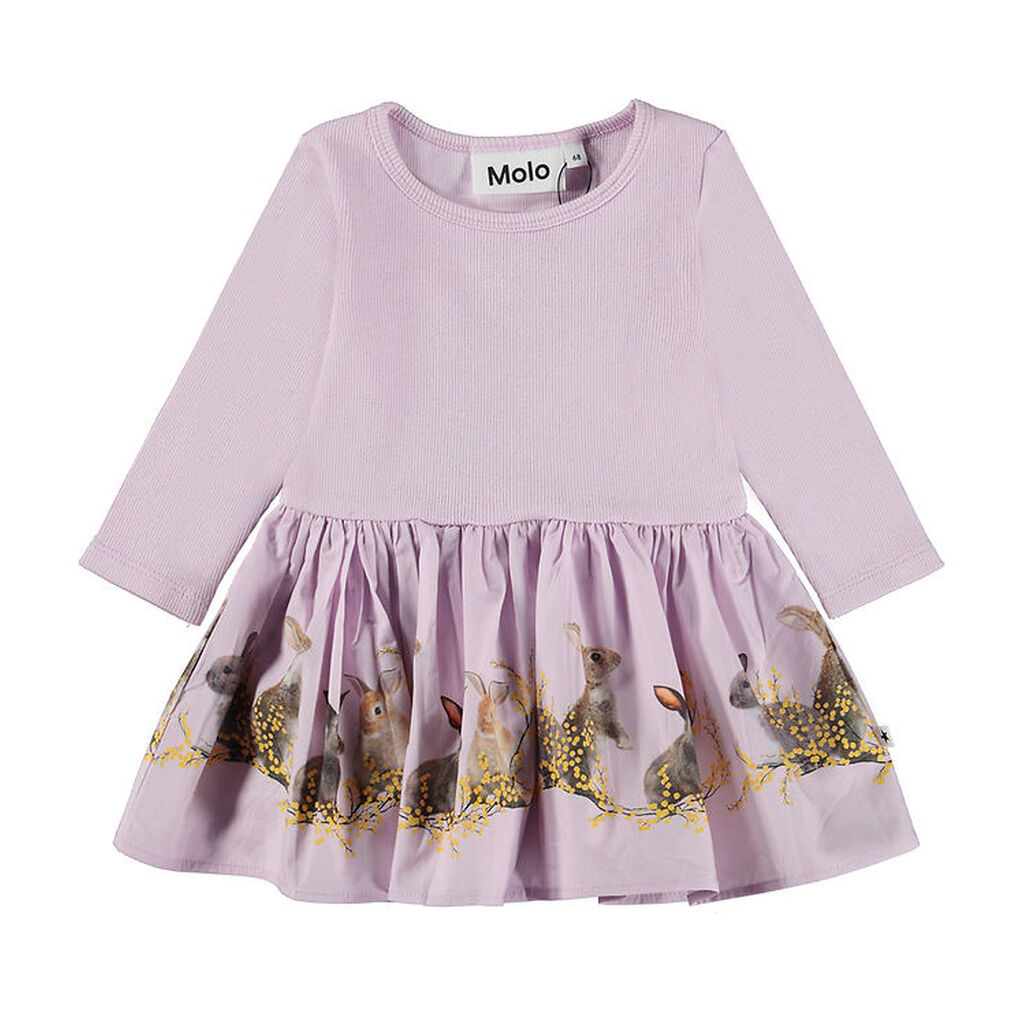Molo Kjole - Candi - Purple Bunnies