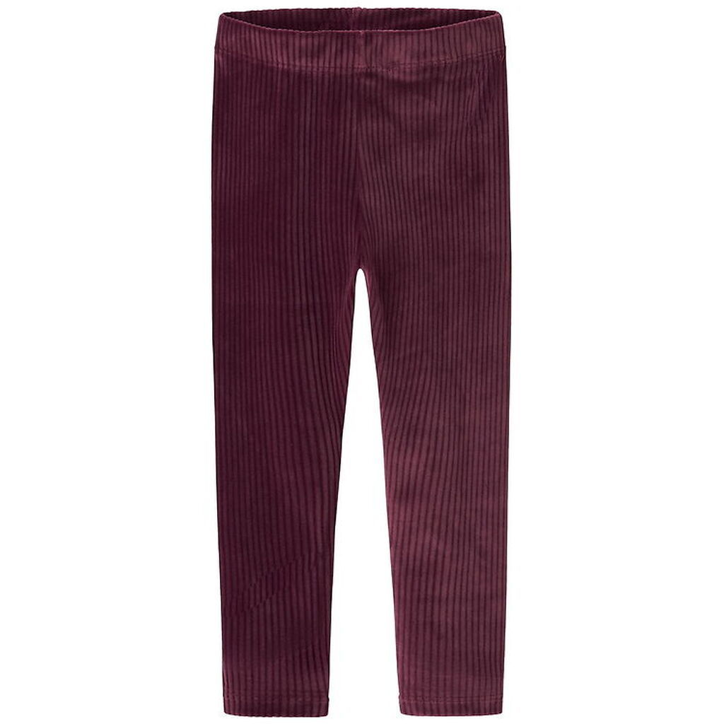 Name It Leggings - Velour - NmfVeloa - Burgundy