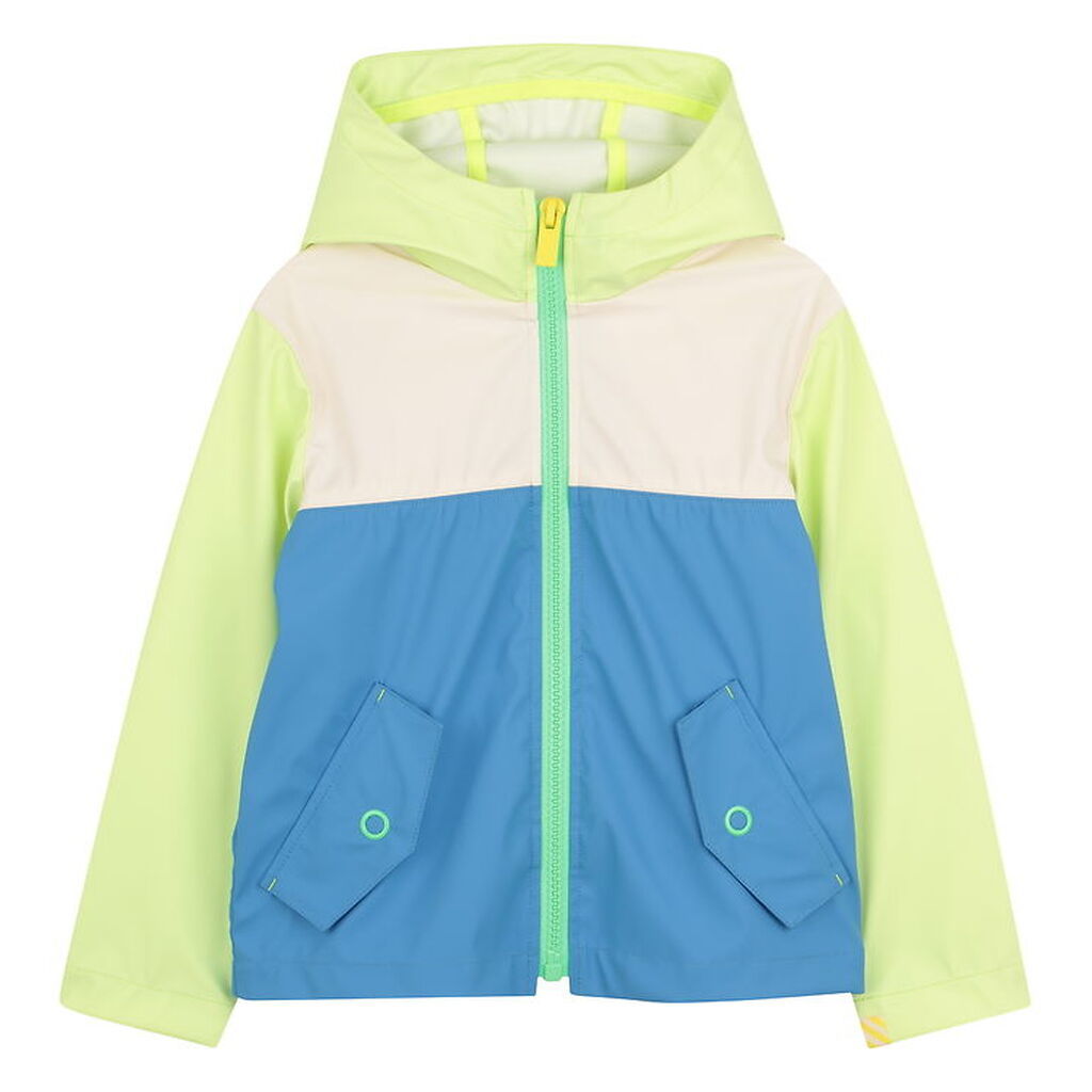 Billieblush Regnjakke - PU - Green Lemon/Blå
