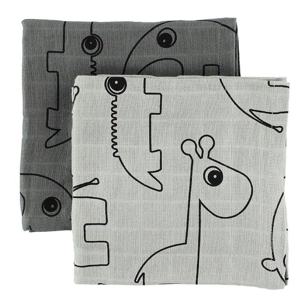 Done By Deer Stofble - 2-pak - 70x70 - Grå m. Elphee