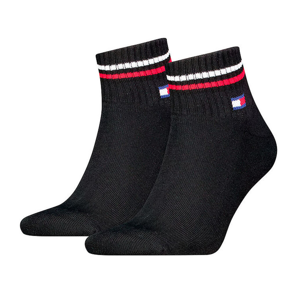 Tommy Hilfiger Ankelstrømper - 2-pak - Sort