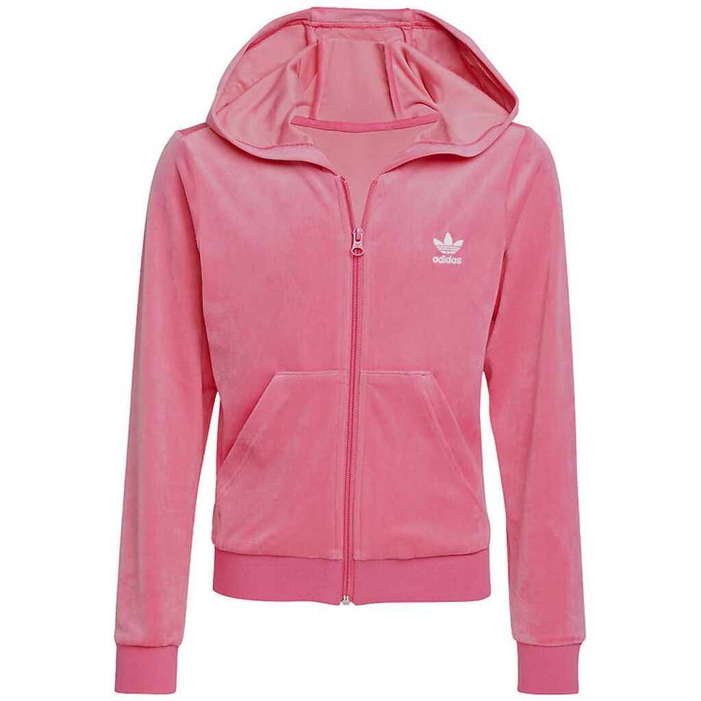 adidas Originals Cardigan - Velour - Pink Fusion/Hvid