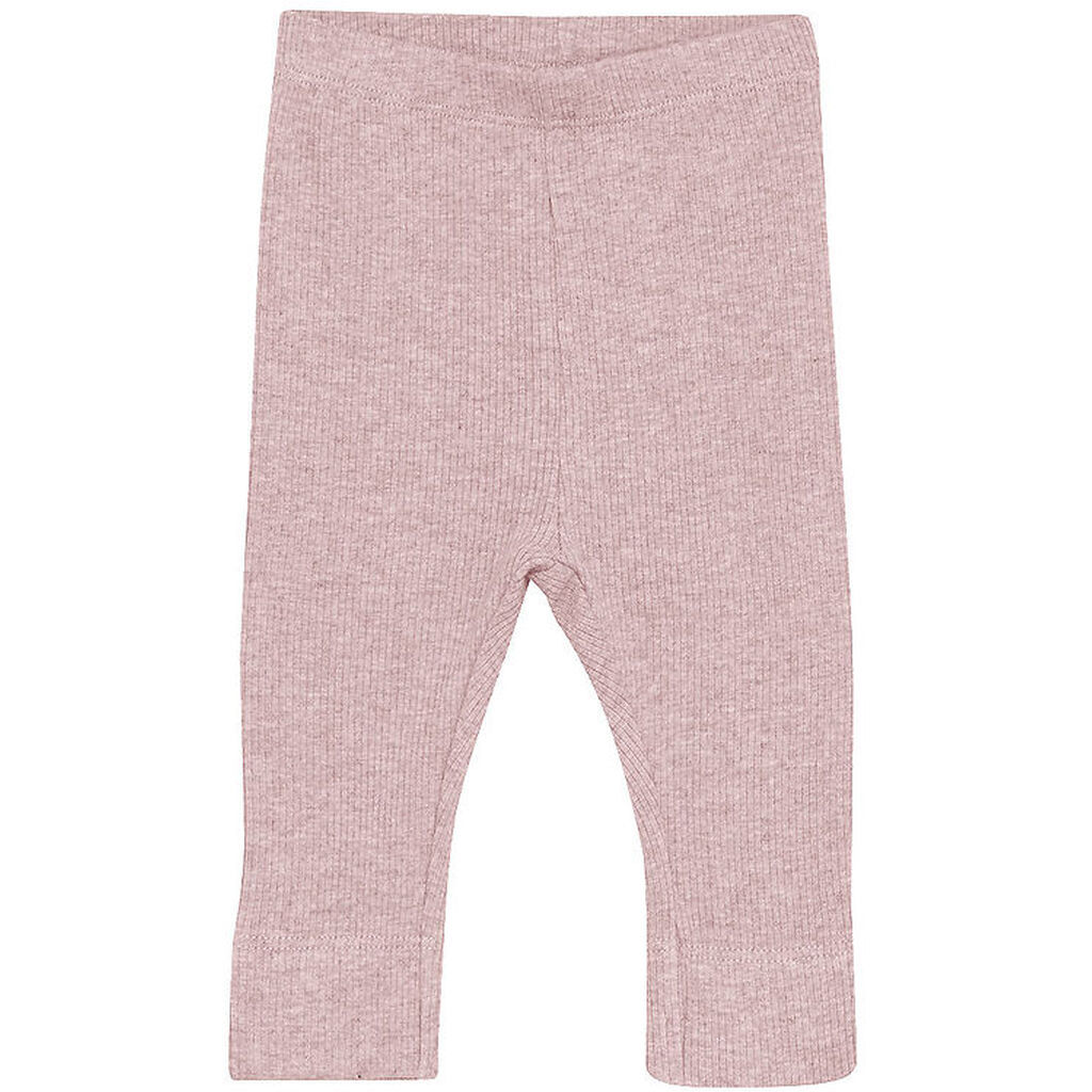 Fixoni Leggings - Rib - Pale Mauve Melange