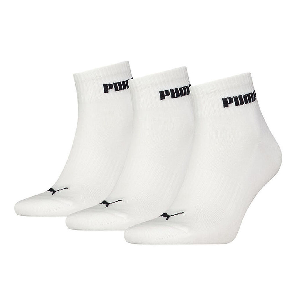 Puma Ankelstrømper - 3-pak - Quarter - Hvid