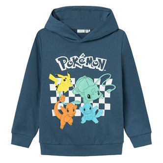 Name It Hættetrøje - Noos - NkmJister Pokemon - Dark Denim