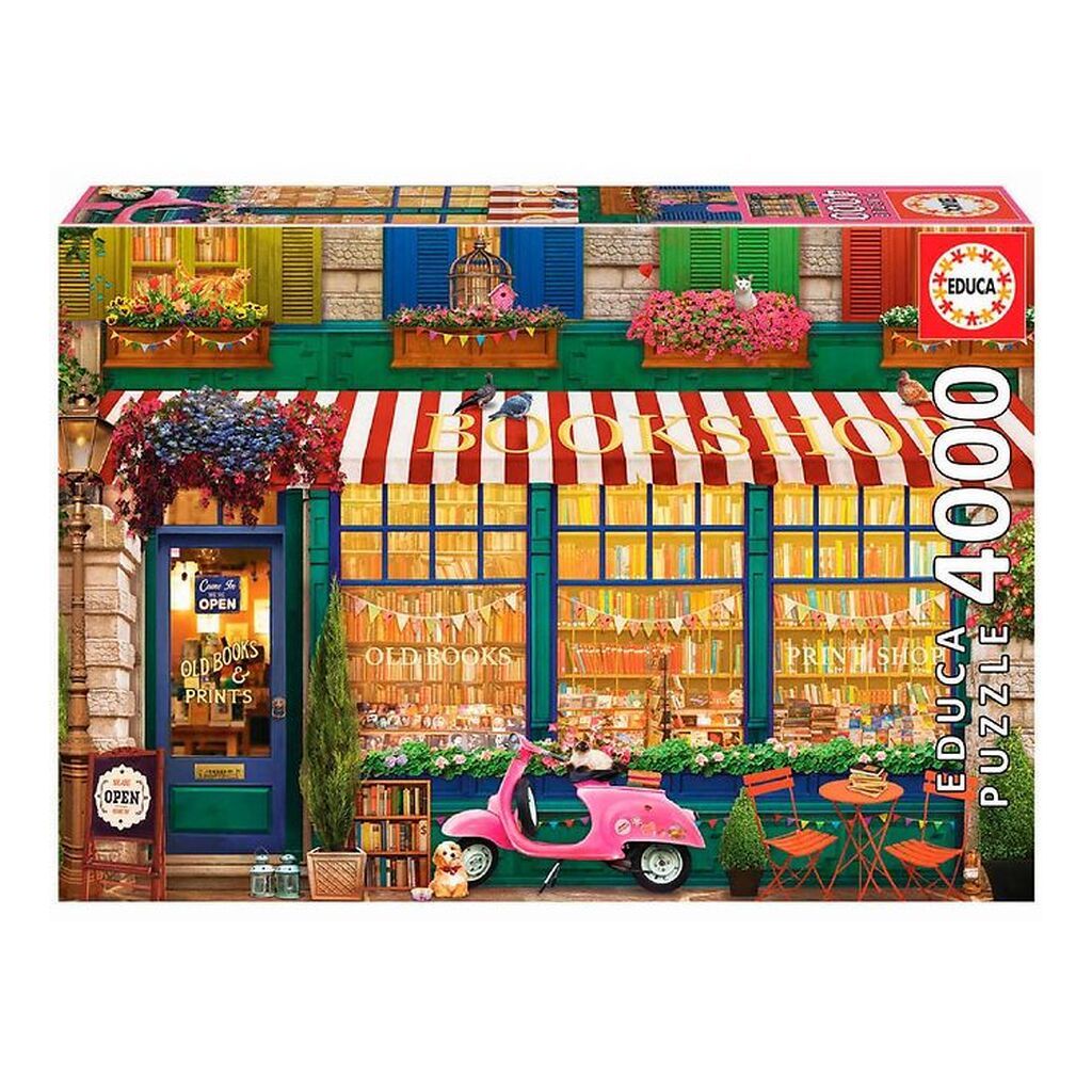 Educa Puslespil - 4000 Brikker - Vintage Bookshop
