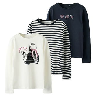 Name It Bluser - 3-pak - NkfNiana - Dark Sapphire