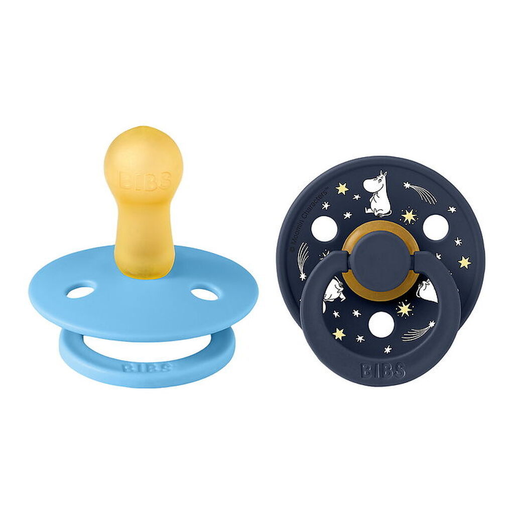 BIBS x Moomin Colour Sutter - Str. 2 - 2-pak - Breeze Mix