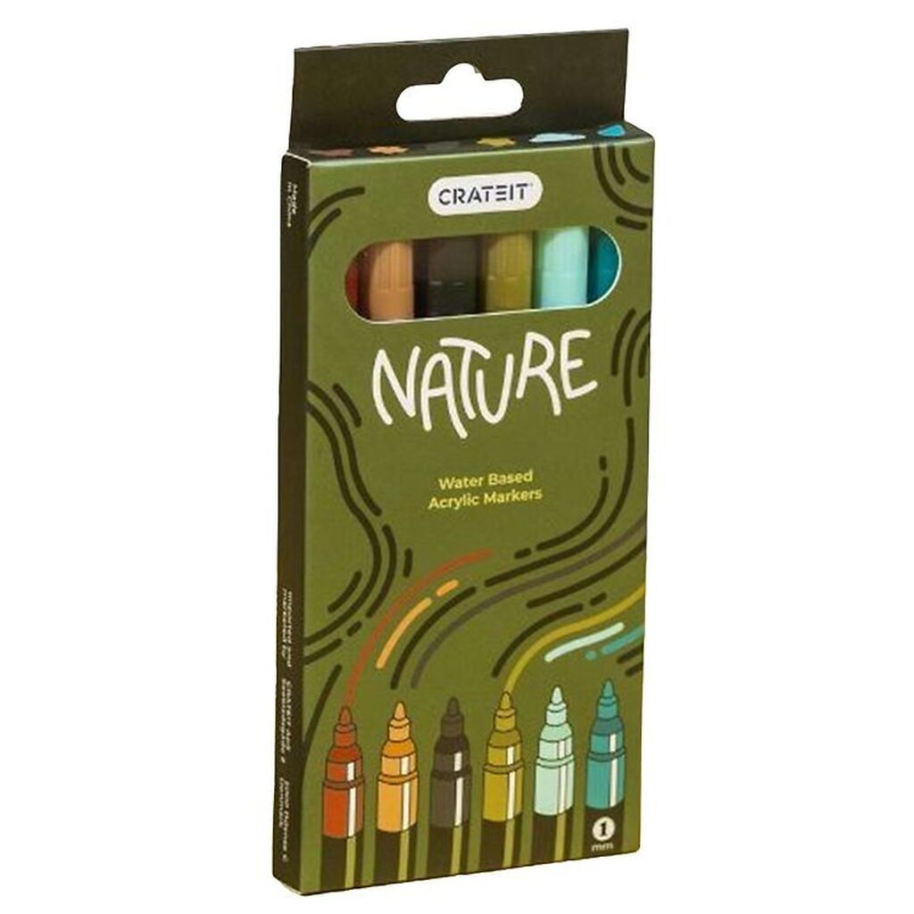 Crateit Tuscher - 1mm - 6 Stk. - Nature