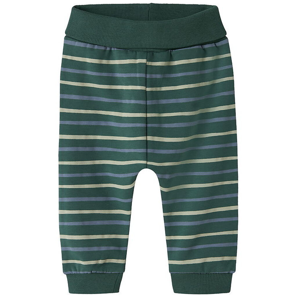 Name It Sweatpants - NbmVimmer - Bistro Green/Stripes