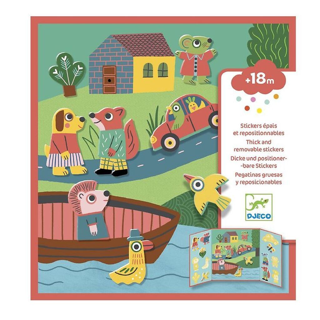 Djeco Klistermærkebog - Dyr