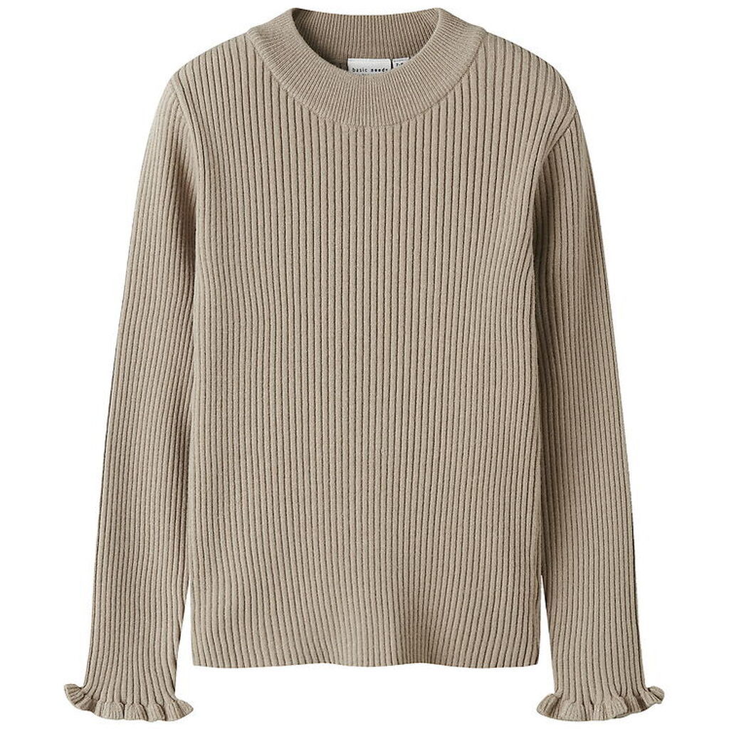 Name It Bluse - Rib - NkfVianna - Slim - Island Fossil