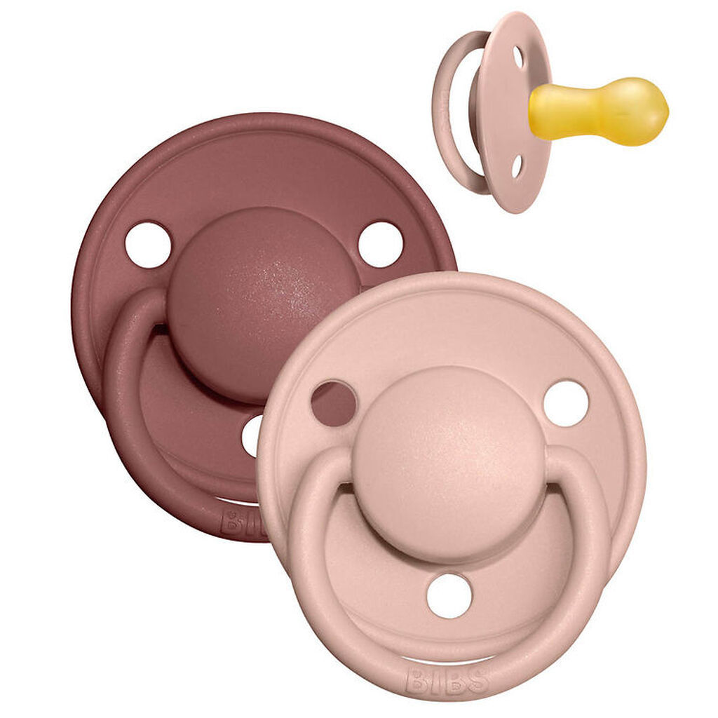 BIBS De Lux Sutter - Str. 2 - Rund - Woodchuck/Blush