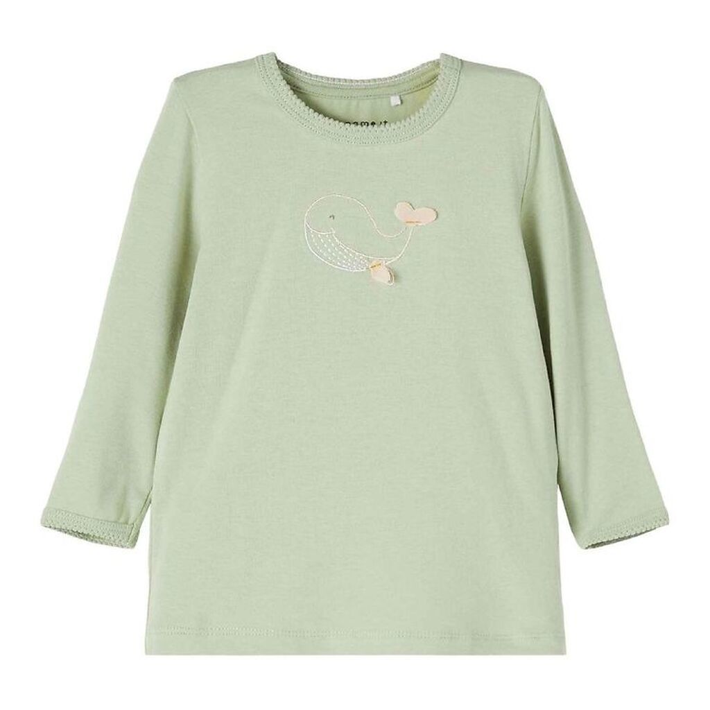 Name It Bluse - NbfFelizia - Desert Sage m. Hval