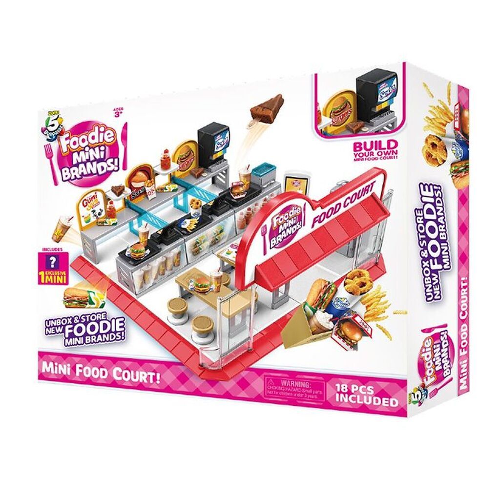 5 Surprise - Mini Brands - Foodie - 18 Dele - Mini Food Court