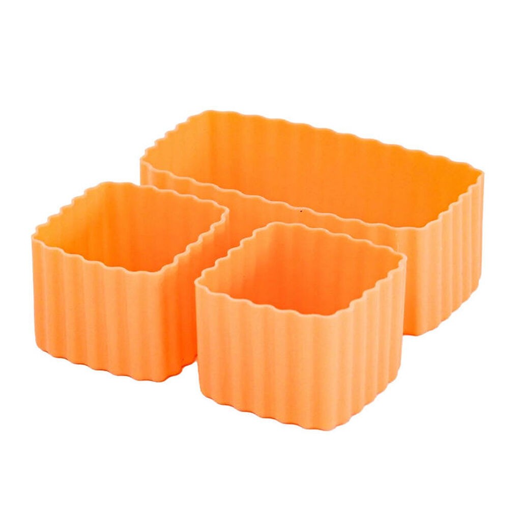 MontiiCo Silikoneforme - Bento Cups Mixed - 3 stk. - Tangerine