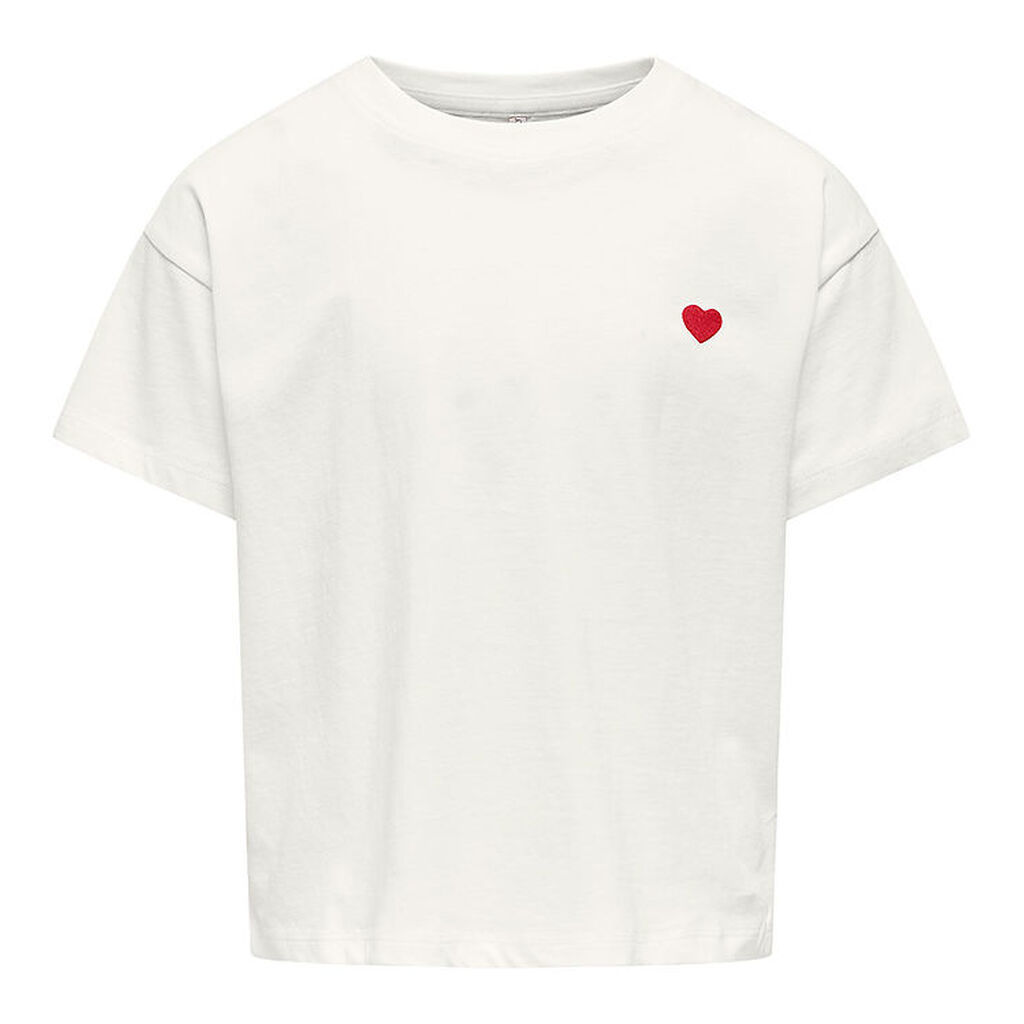 Kids Only T-Shirt - Noos - KogMaiken - Cloud Dancer m. Print