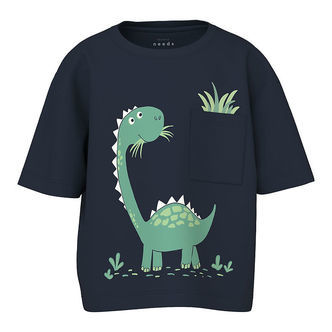 Name It T-shirt - NmmVilian - Navy Blazer/Dino Grass