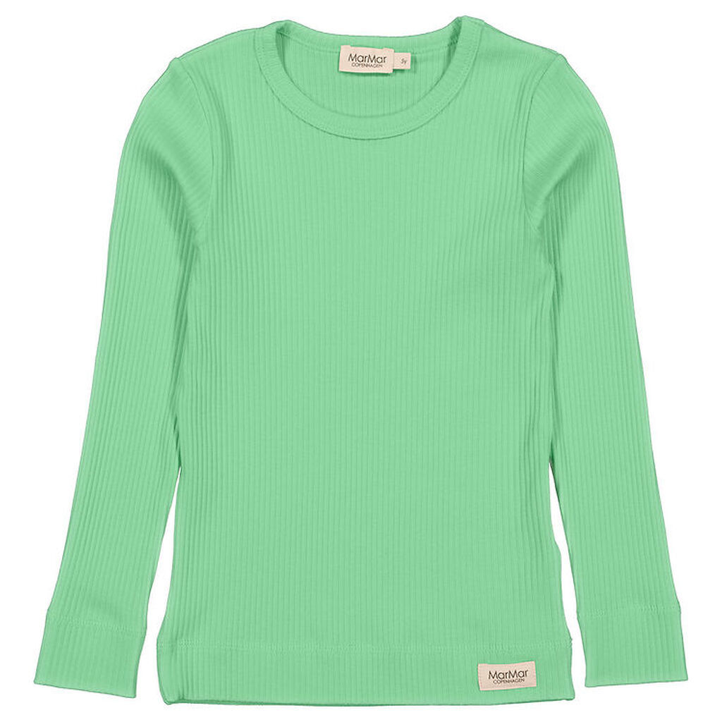 MarMar Bluse - Rib - Modal - Plain - Cale Green