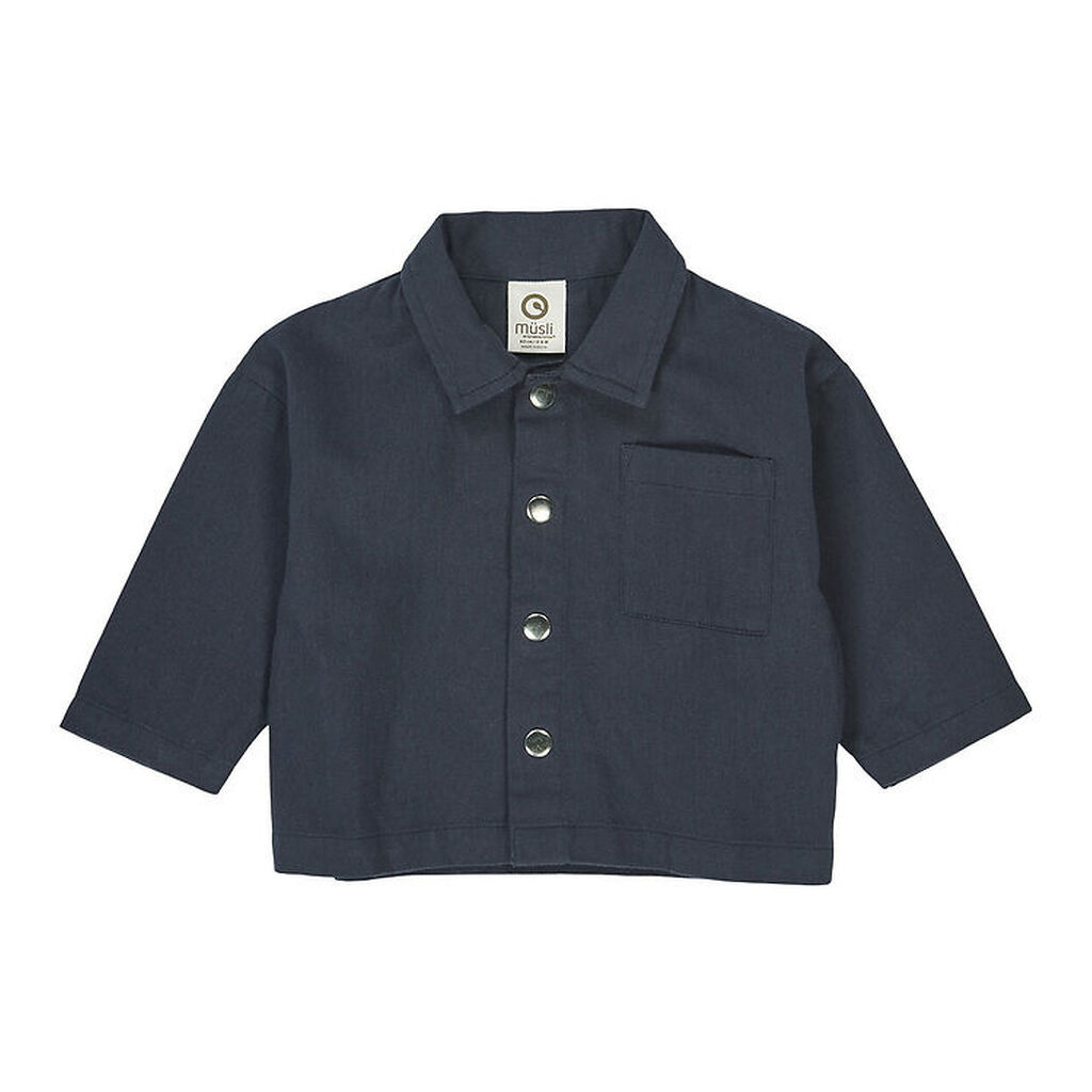 Müsli Skjorte - Twill Baby - Night Blue