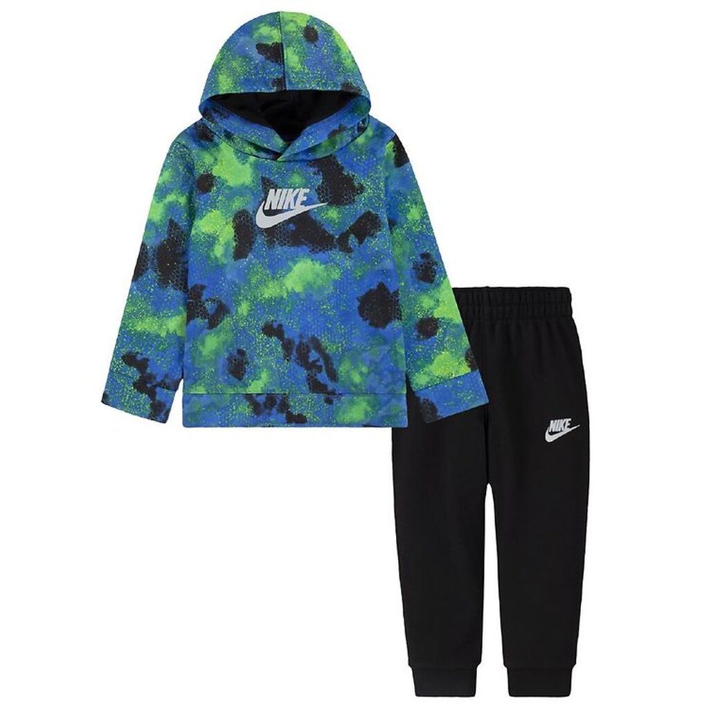 Nike Sweatsæt - Sort/Laser Blue