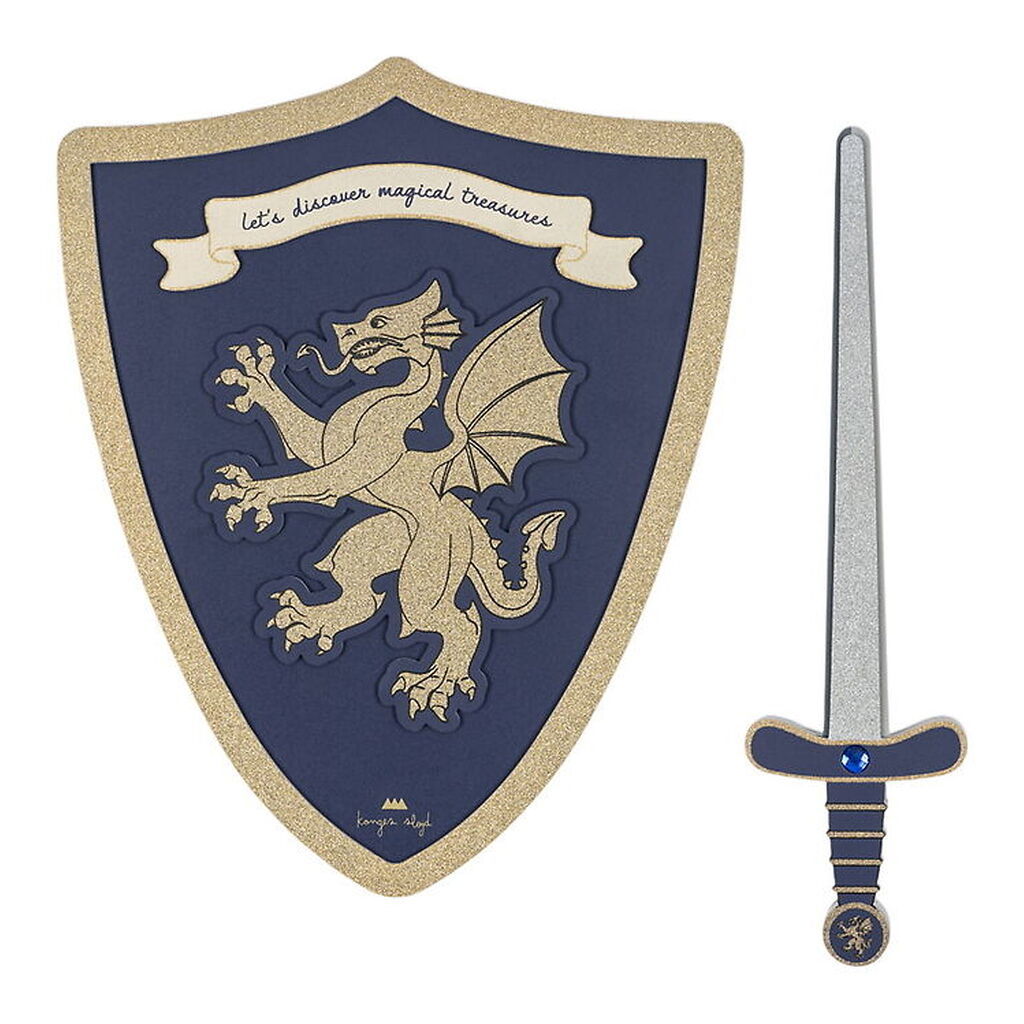 Konges Sløjd Udklædning - Sværd/Skjold - Midnight Navy
