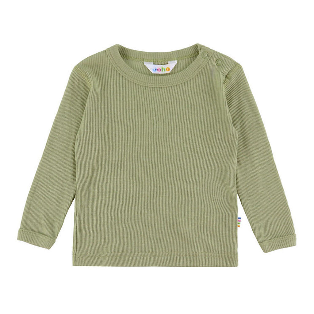 Joha Bluse - Rib - Uld/Silke - Grøn