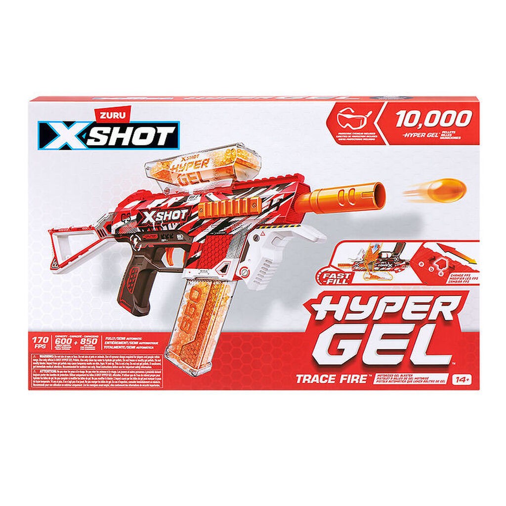 X-SHOT Gel-Blaster - Motoriseret - Hyper Gel Trace Fire - 2500 G