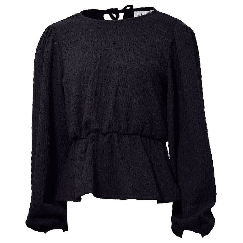 Hound Bluse - Back Ribbon Top - Sort