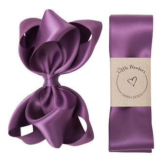 Little Wonders Dåbsbånd m. Sløjfe - Amethyst
