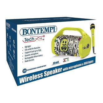 Bontempi Højtaler m. Mikrofon/Lys - Trådløs