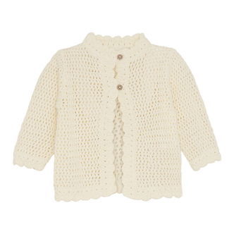 Minymo Cardigan - Strik - Marshmallow White