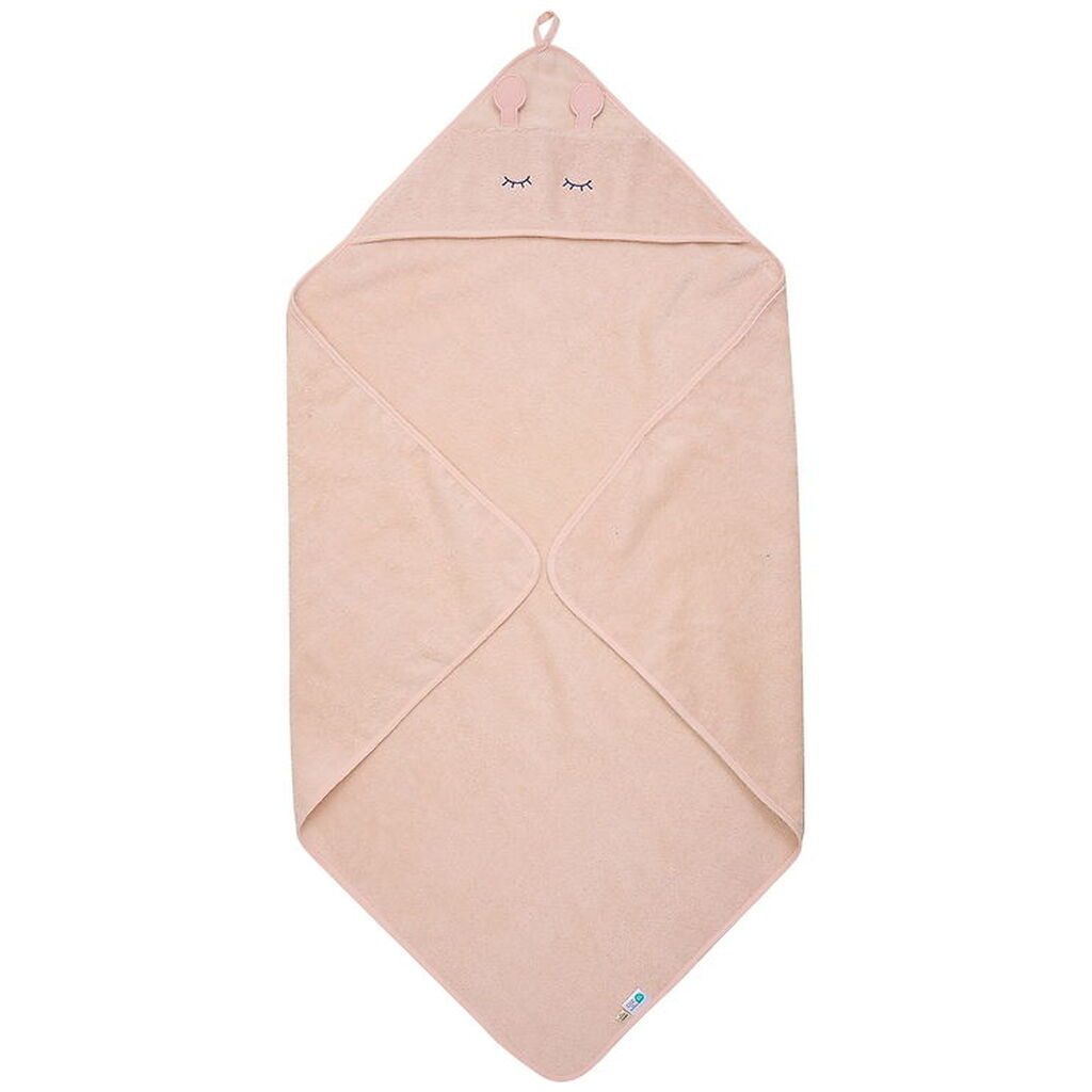 Pippi Babyhåndklæde - 83 x 83 cm - Rose Dust
