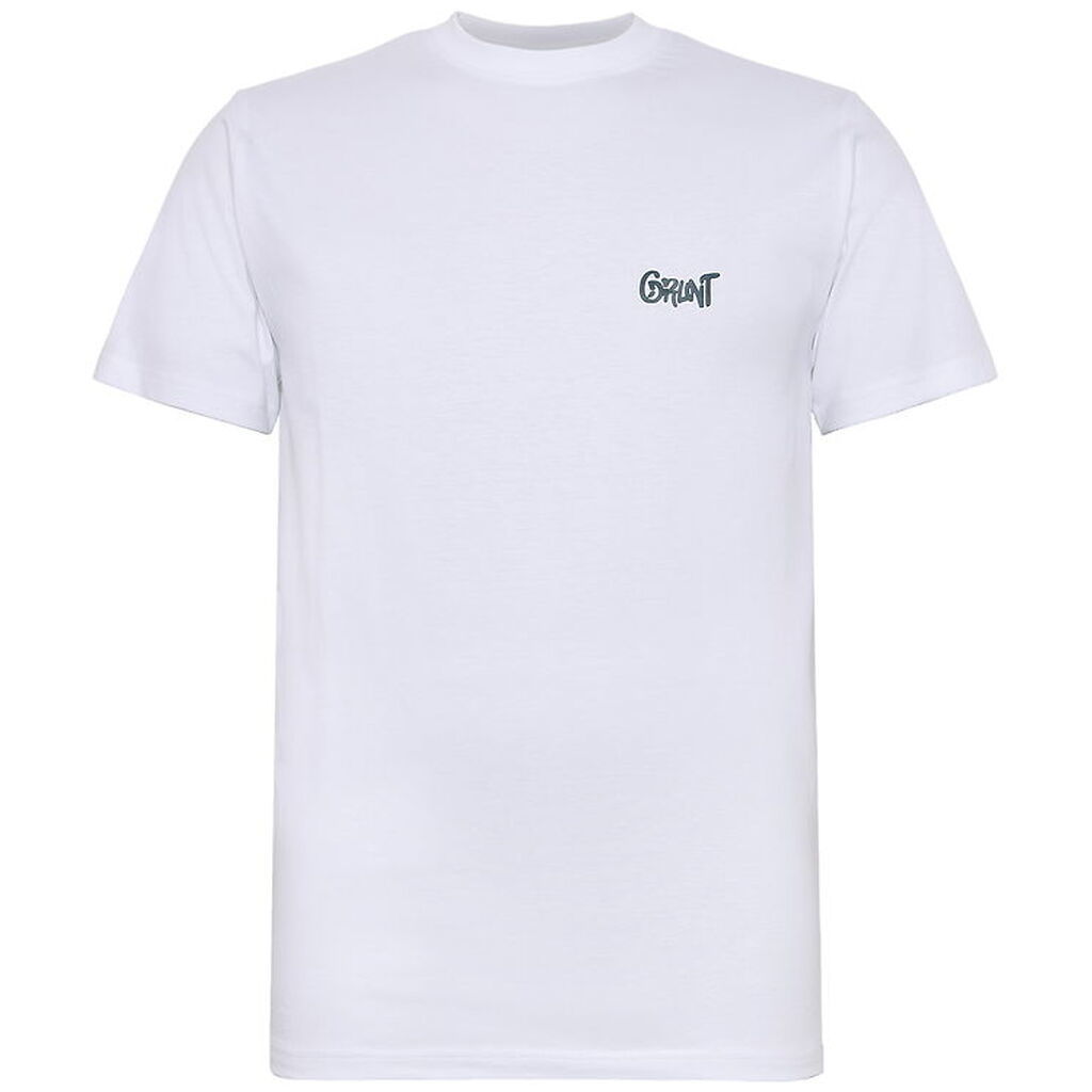 Grunt T-shirt - GrSakra - Hvid m. Grøn