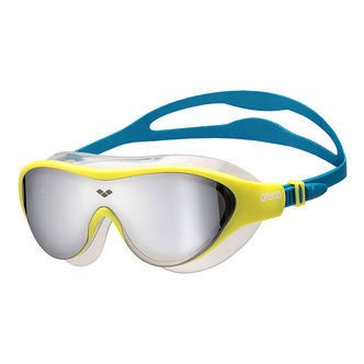 Arena Svømmebriller - The One Junior - Sølv/Soft Green/Blue Cosm
